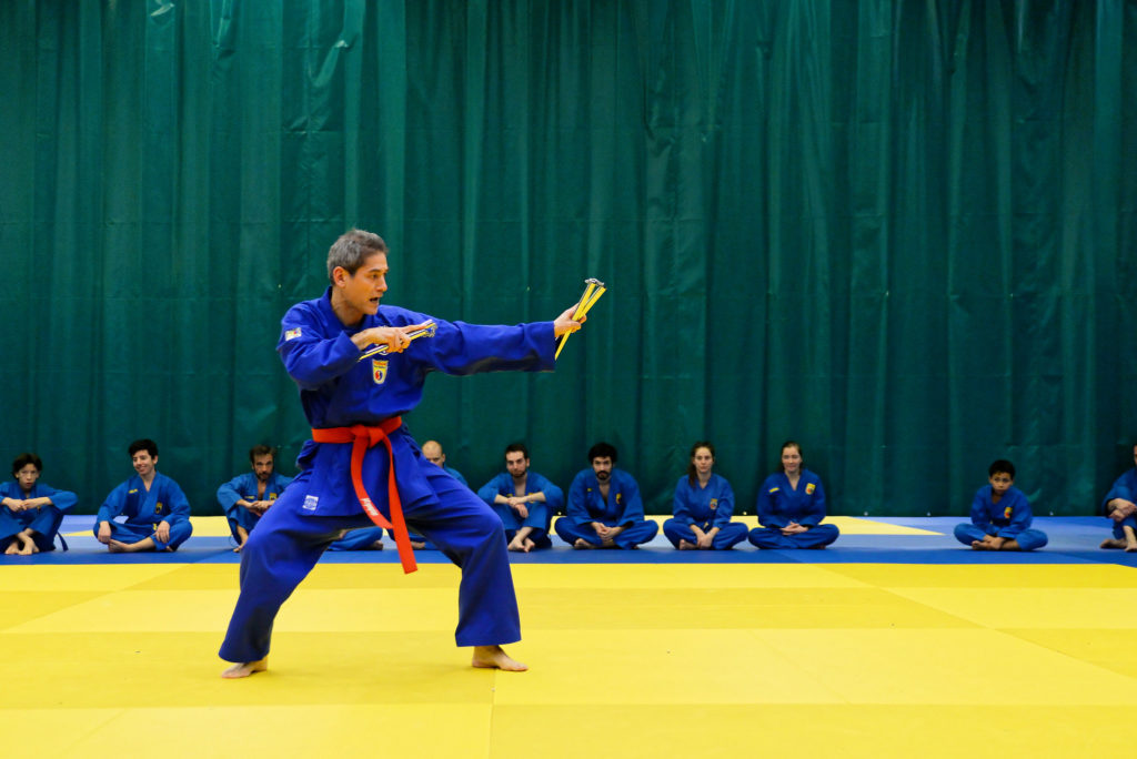 Démonstration de double nunchaku